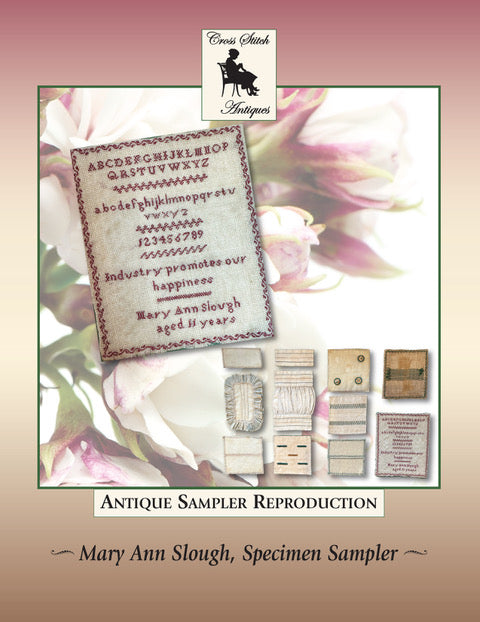 Mary Ann Slough, Specimen Book Cross Stitch Piece Reproduction