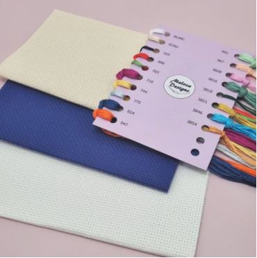 Watercolour Heart Cross Stitch Kit