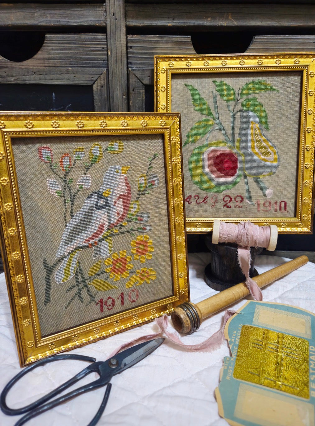 1910 Bird and Pear