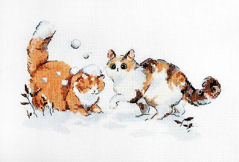 L8813 Winter Kitties