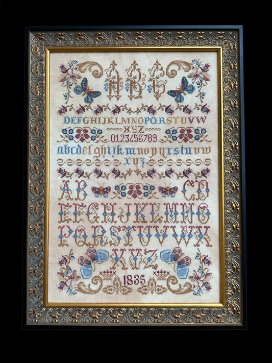 Butterflies, Flowers and Letters Sampler
