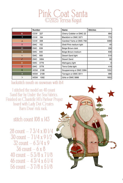 Pink Coat Santa