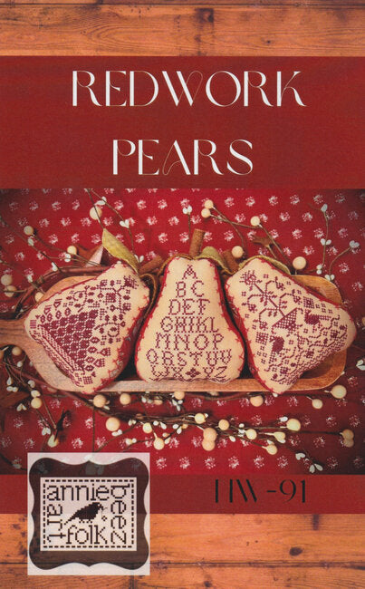 Redwork Pears
